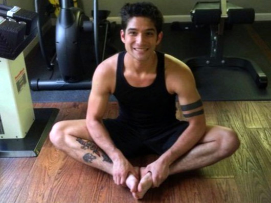 Tyler Posey yoga